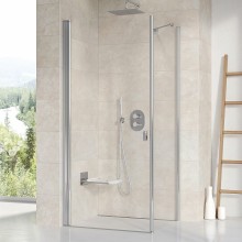 Душевая дверь Ravak Chrome CRV1-80 1QV40C01Z1 профиль Хром стекло Transparent