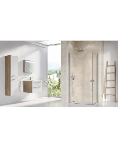 Душевая дверь Ravak Chrome CRV1-80 1QV40C01Z1 профиль Хром стекло Transparent