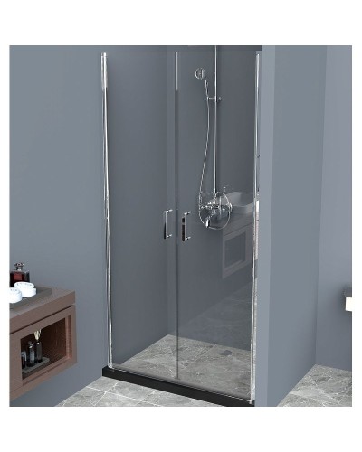 Душевая дверь BelBagno Uno 100 UNO-B-2-100-C-Cr профиль Хром стекло прозрачное