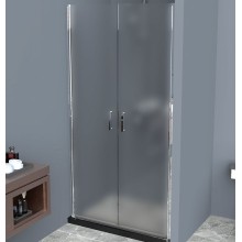 Душевая дверь BelBagno Uno 100 UNO-B-2-100-P-Cr профиль Хром стекло рифленое