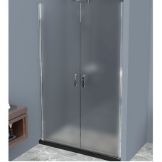 Душевая дверь BelBagno Uno 120 UNO-B-2-120-P-Cr профиль Хром стекло рифленое