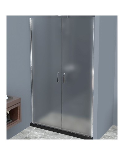 Душевая дверь BelBagno Uno 120 UNO-B-2-120-P-Cr профиль Хром стекло рифленое