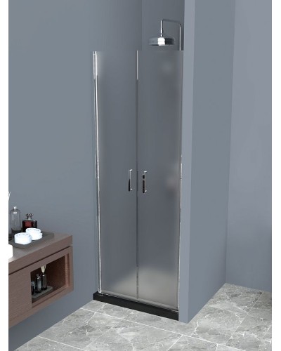 Душевая дверь BelBagno Uno 70 UNO-B-2-70-P-Cr профиль Хром стекло рифленое