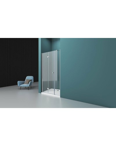 Душевая дверь BelBagno Albano 170 ALBANO-BS-13-90+80-C-Cr профиль Хром стекло прозрачное