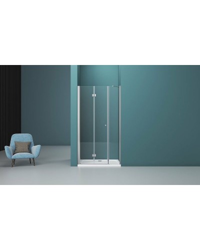 Душевая дверь BelBagno Albano 150 ALBANO-BS-13-90+60-C-Cr профиль Хром стекло прозрачное