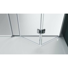 Душевая дверь BelBagno Albano 160 ALBANO-BS-13-80+80-C-Cr профиль Хром стекло прозрачное