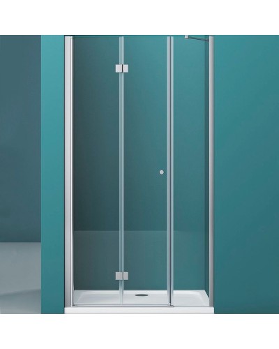 Душевая дверь BelBagno Albano 140 ALBANO-BS-13-80+60-C-Cr профиль Хром стекло прозрачное