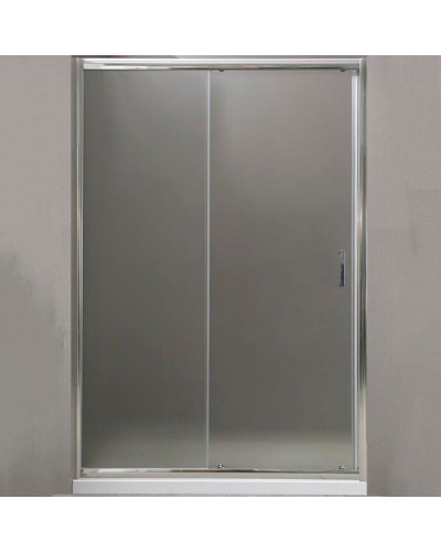 Душевая дверь BelBagno Uno 155 UNO-195-BF-1-155-P-Cr профиль Хром стекло рифленое