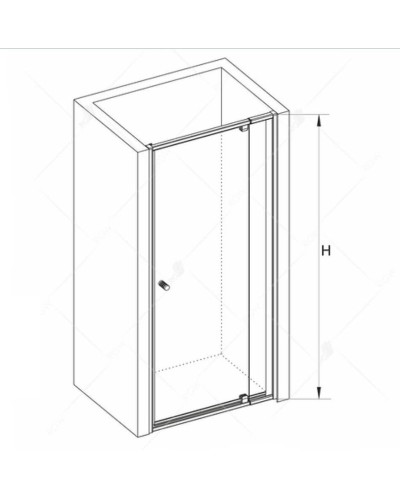 Душевая дверь RGW Passage PA-02 70 04080207-51 профиль Хром стекло шиншилла