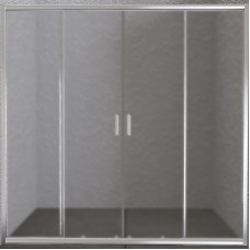 Душевая дверь BelBagno Unique 200 UNIQUE-BF-2-170/200-P-Cr профиль Хром стекло рифленое