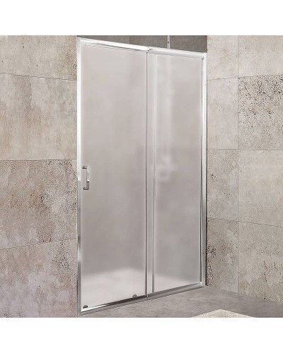 Душевая дверь BelBagno Unique 125 UNIQUE-BF-1-110/125-P-Cr профиль Хром стекло рифленое