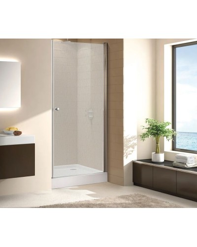 Душевая дверь Cezares Eco 60 ECO-O-B-1-60-P-Cr профиль Хром стекло рифленое