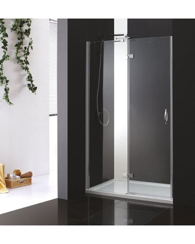 Душевая дверь Cezares Bergamo 90 L BERGAMO-W-B-12-90-C-Cr-L профиль Хром стекло прозрачное