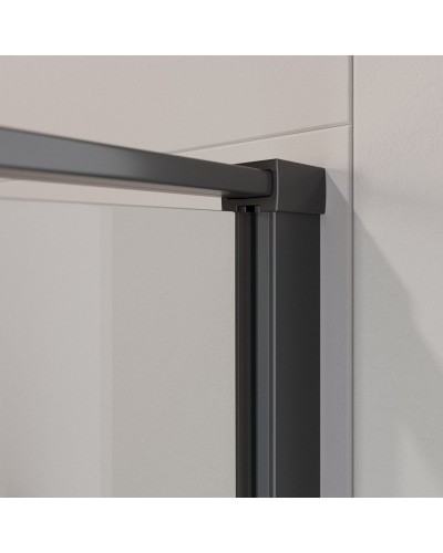 Душевая дверь в нишу CEZARES LINER-B-12-90-C-NERO-L левая