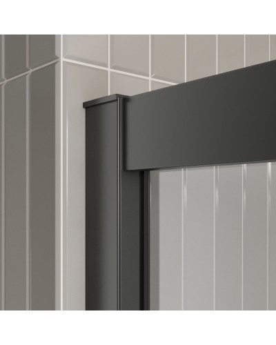 Душевая дверь в нишу BelBagno LUCE-BF-1-120-C-NERO