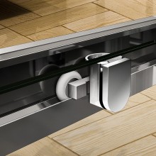 Душевая дверь Cezares Pratico 135 PRATICO-BF-1-135-P-Cr профиль Хром стекло рифленое