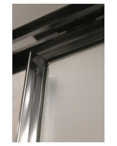 Душевая дверь Cezares Elena 160 L ELENA-W-B-13-40+60/60-P-Cr-L профиль Хром стекло рифленое