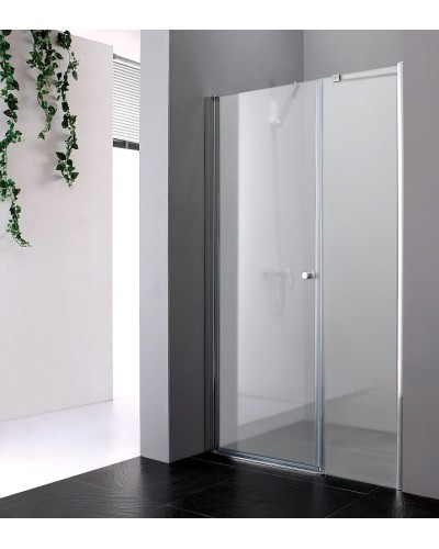Душевая дверь Cezares Elena 130 L ELENA-W-B-11-60+70-P-Cr-L профиль Хром стекло рифленое