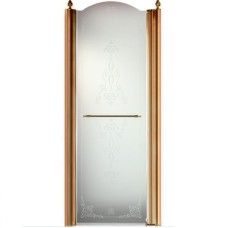 Душевая дверь Migliore Diadema 80 R 20402 профиль Бронза стекло матовое с декором