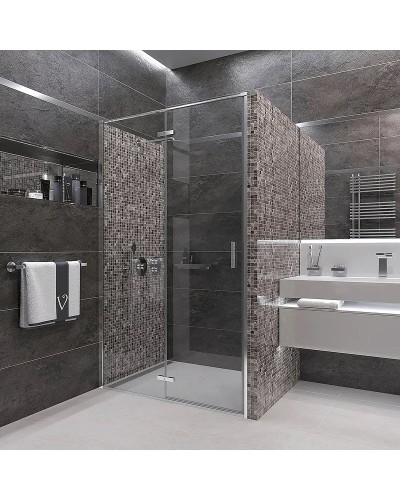 Душевая дверь Veconi Vianno VN-73 120 VN73-120-01-C4 профиль Хром стекло прозрачное