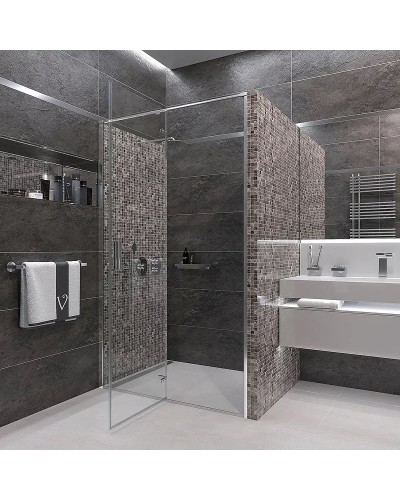 Душевая дверь Veconi Vianno VN-73 120 VN73-120-01-C4 профиль Хром стекло прозрачное