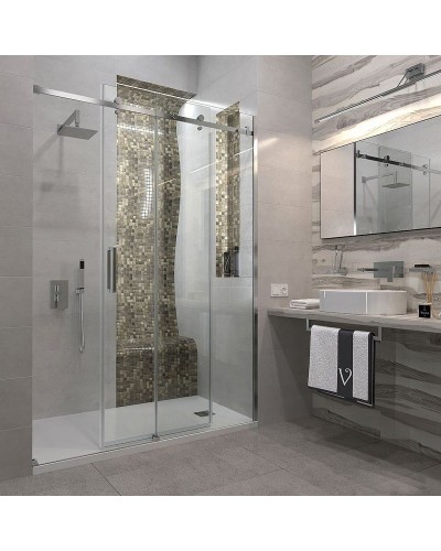 Душевая дверь Veconi Vianno VN-74 140 VN74-140-01-C4 профиль Хром стекло прозрачное