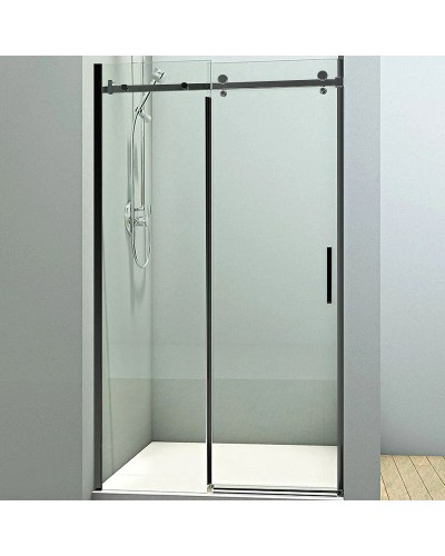 Душевая дверь Veconi Vianno VN-74В 140 VN74B-140-01-C4 профиль Черный матовый стекло прозрачное