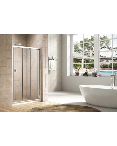 Душевая дверь 170 см Cezares FAMILY-B-BF-3-170-P-Cr текстурное стекло