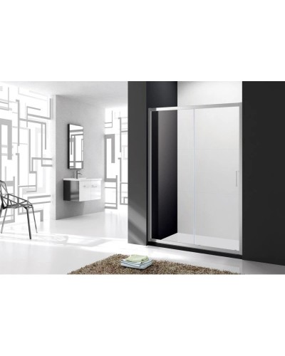 Душевая дверь 140 см Cezares MOLVENO-BF-1-140-P-Cr текстурное стекло