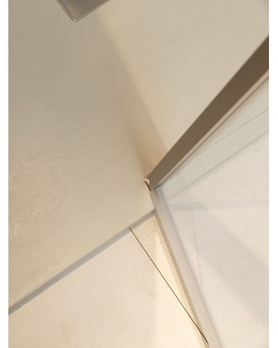 Душевая дверь Allen Brau Priority 100 3.31005.BA профиль Серебро брашированное стекло прозрачное