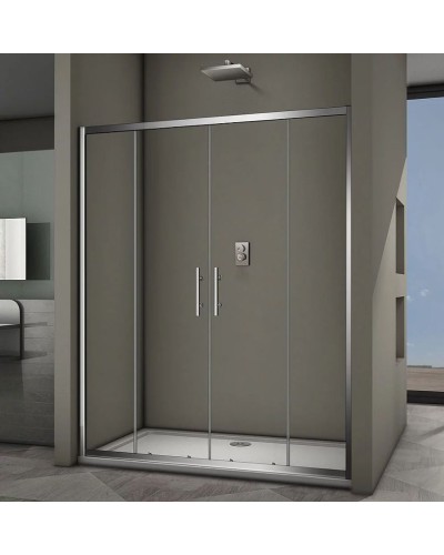 Душевая дверь Veconi Vianno VN-62 160 VN62-160-01-19C3 профиль Хром стекло прозрачное