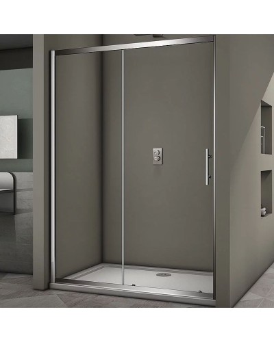 Душевая дверь Veconi Vianno VN-63 160 VN63-160-01-19C3 профиль Хром стекло прозрачное