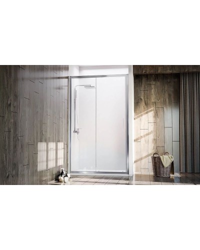 Душевая дверь Veconi Vianno VN-72 140 VN72-140-01-C4 профиль Хром стекло прозрачное