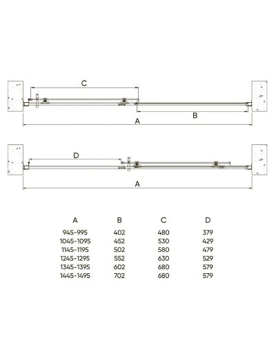 Душевая дверь Veconi Vianno VN-72 150 VN72-150-01-C4 профиль Хром стекло прозрачное