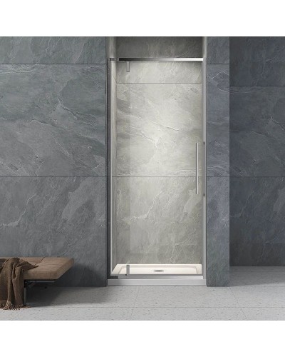 Душевая дверь Veconi Vianno VN-33 80 VN33-80-01-C7 профиль Хром стекло прозрачное