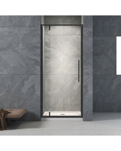 Душевая дверь Veconi Vianno VN-33B 70 VN33B-70-01-C7 профиль Черный матовый стекло прозрачное