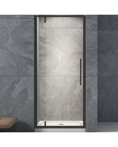 Душевая дверь Veconi Vianno VN-33B 90 VN33B-90-01-C7 профиль Черный матовый стекло прозрачное