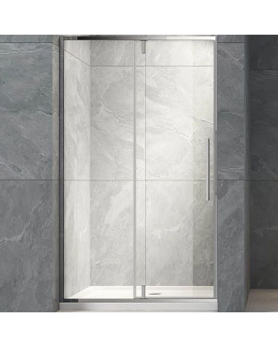 Душевая дверь Veconi Vianno VN-34 120 VN34-120-01-C7 профиль Хром стекло прозрачное