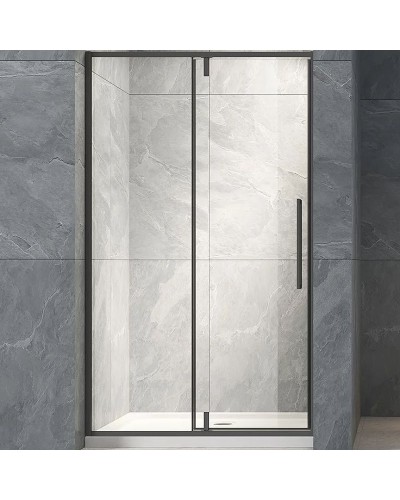 Душевая дверь Veconi Vianno VN-34B 100 VN34B-100-01-C7 профиль Черный матовый стекло прозрачное