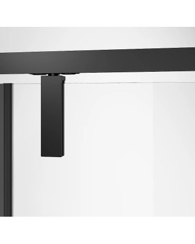 Душевая дверь Veconi Vianno VN-34B 110 VN34B-110-01-C7 профиль Черный матовый стекло прозрачное