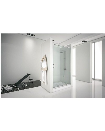 Душевая дверь Aquanet Alfa NAA6121 130 273610 профиль Хром стекло прозрачное