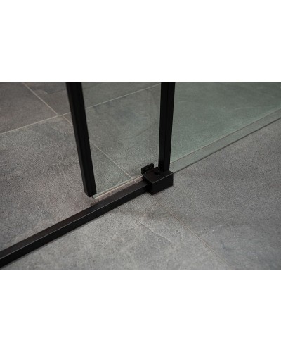 Душевая дверь Aquanet Pleasure AE60-N-160H200U-BT 160 273600 профиль Черный матовый стекло прозрачное