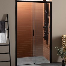 Душевая дверь Aquanet Pleasure AE60-N-150H200U-BT 150 273599 профиль Черный матовый стекло прозрачное