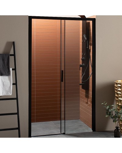 Душевая дверь Aquanet Pleasure AE60-N-150H200U-BT 150 273599 профиль Черный матовый стекло прозрачное