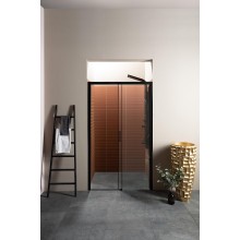 Душевая дверь Aquanet Pleasure AE60-N-150H200U-BT 150 273599 профиль Черный матовый стекло прозрачное