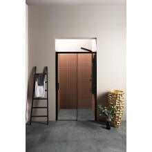 Душевая дверь Aquanet Pleasure AE60-N-150H200U-BT 150 273599 профиль Черный матовый стекло прозрачное