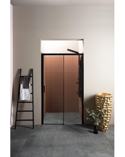 Душевая дверь Aquanet Pleasure AE60-N-150H200U-BT 150 273599 профиль Черный матовый стекло прозрачное