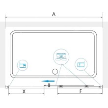 Душевая дверь RGW Classic CL-14-B 160 32091416-14 профиль Черный стекло прозрачное