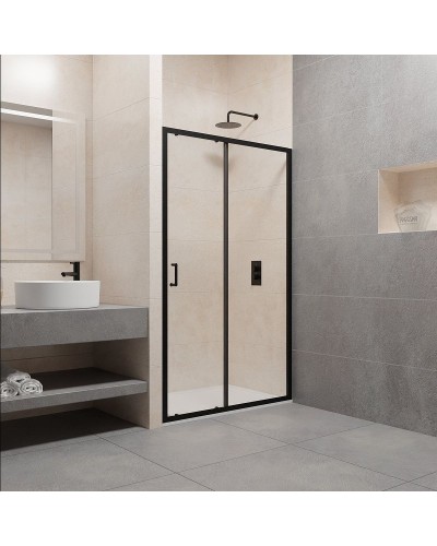 Душевая дверь RGW Passage PA-14 B 100 41081410-14 профиль Черный стекло прозрачное