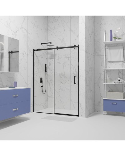Душевая дверь RGW Tornado TO-14B 120 02071412-14 профиль Черный стекло прозрачное